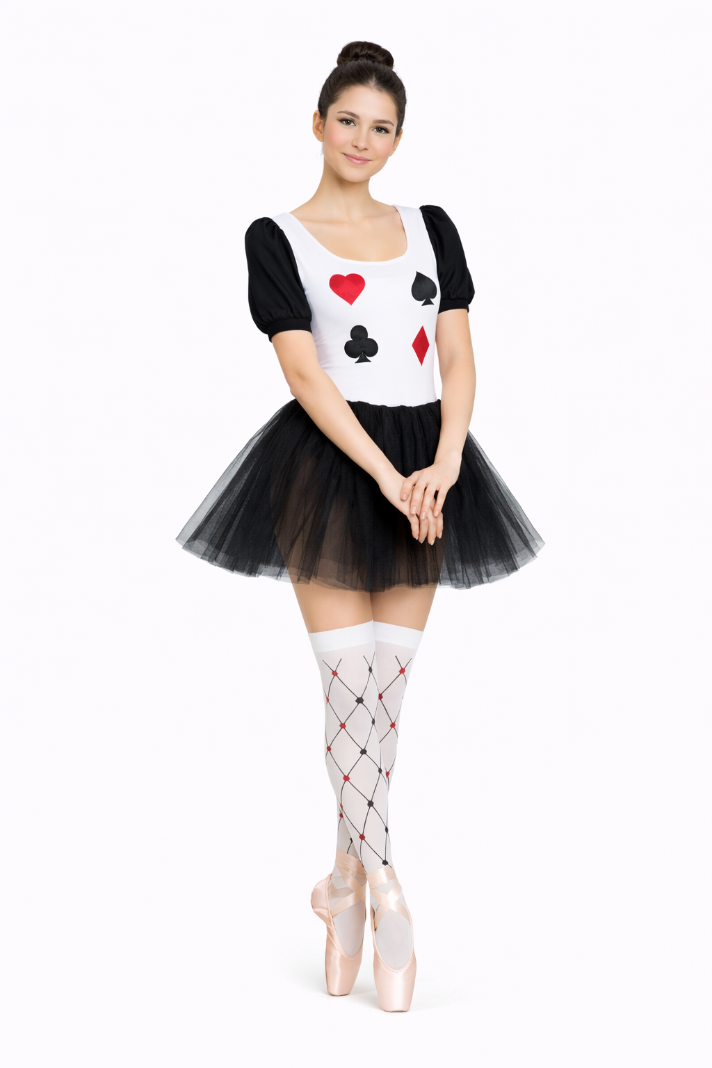 BODY CARTA DA GIOCO NERO DONNA